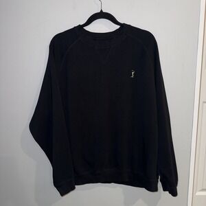 Masters Collection Augusta Sweatshirt XL Black Pima Cotton Crewneck Golf Logo